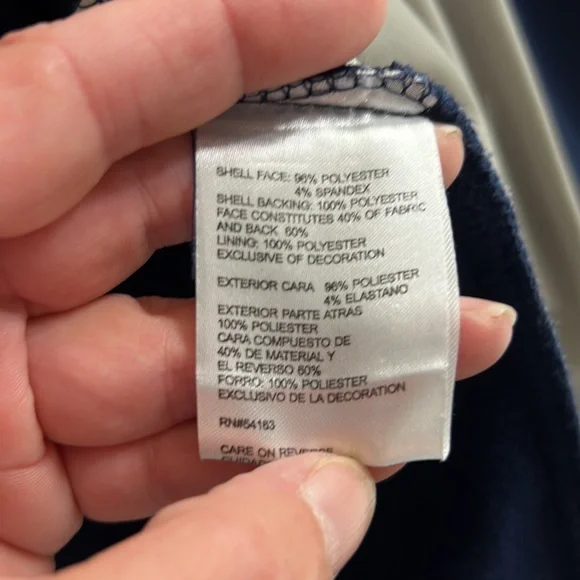 NWOT 🏈 NFL NEW ENGLAND PATRIOTS LIGHTWEIGHT FLEECE LINED JACKET Size Men’s L - Picture 9 of 10